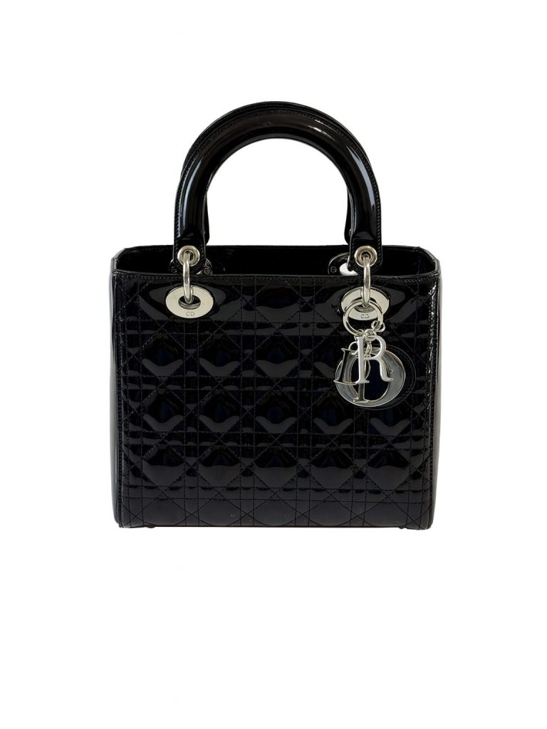 Dior — сумка Lady черная 24х20