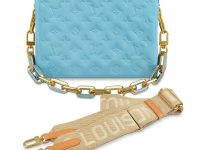 Louis Vuitton — сумка голубая 26х20