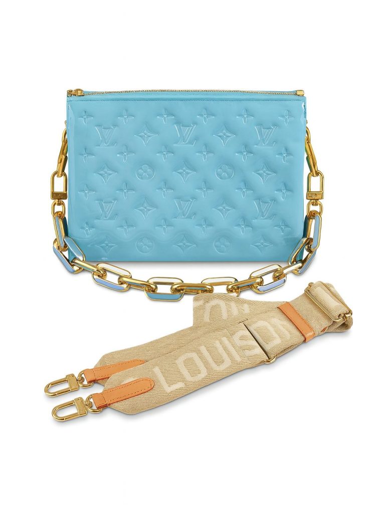 Louis Vuitton — сумка голубая 26х20