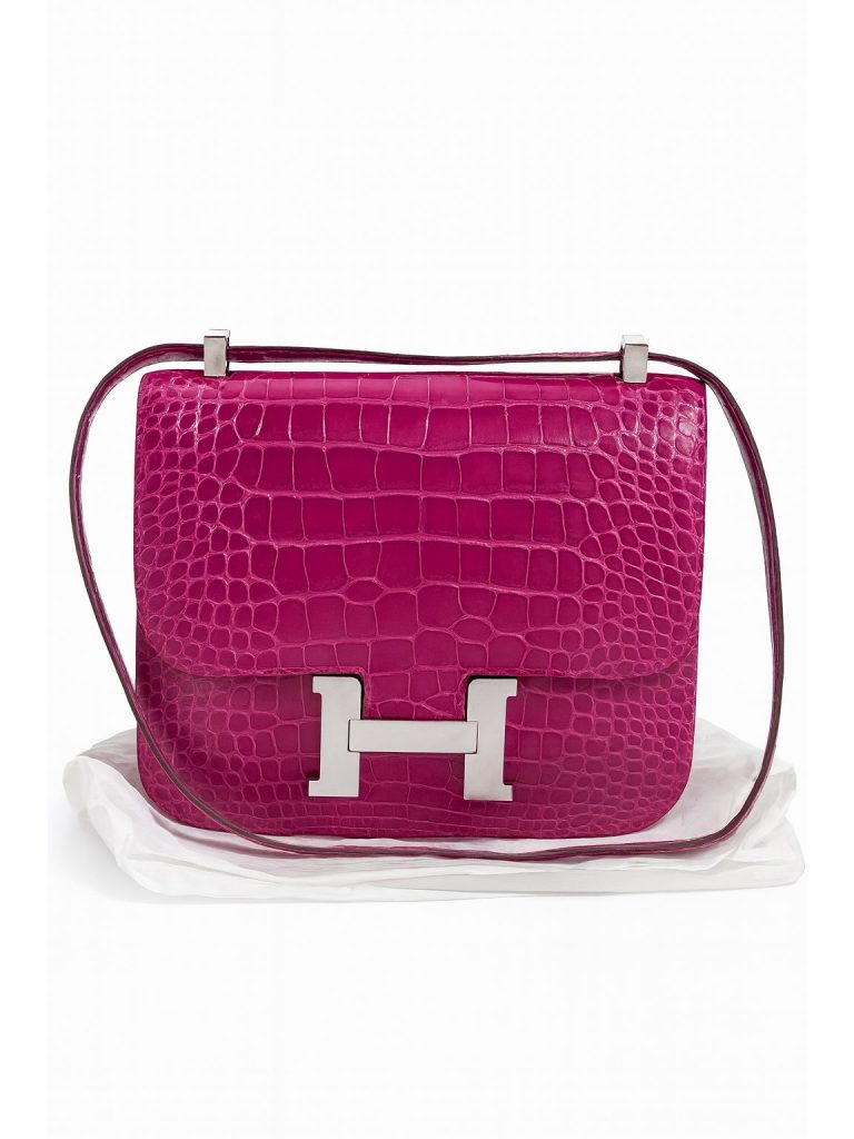 Hermès — сумка Constans 24 Rose Sheherazade