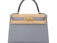 Hermès — сумка Kelly K28 Gris Pantin