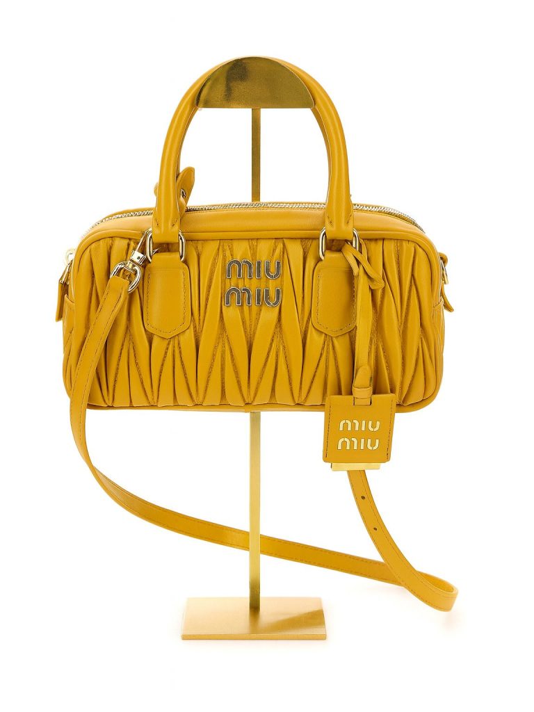 Miu Miu — сумка Arcadie жёлтая 22×10,5×7,5