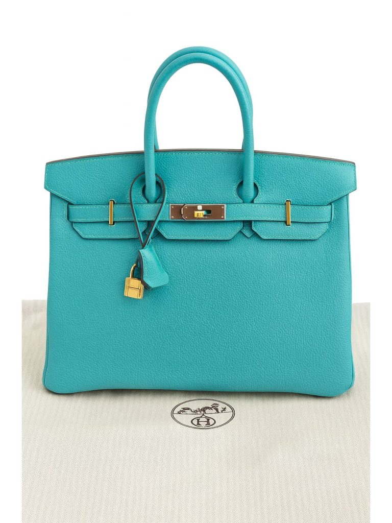 Hermès — сумка birkin 35 бирюзовая