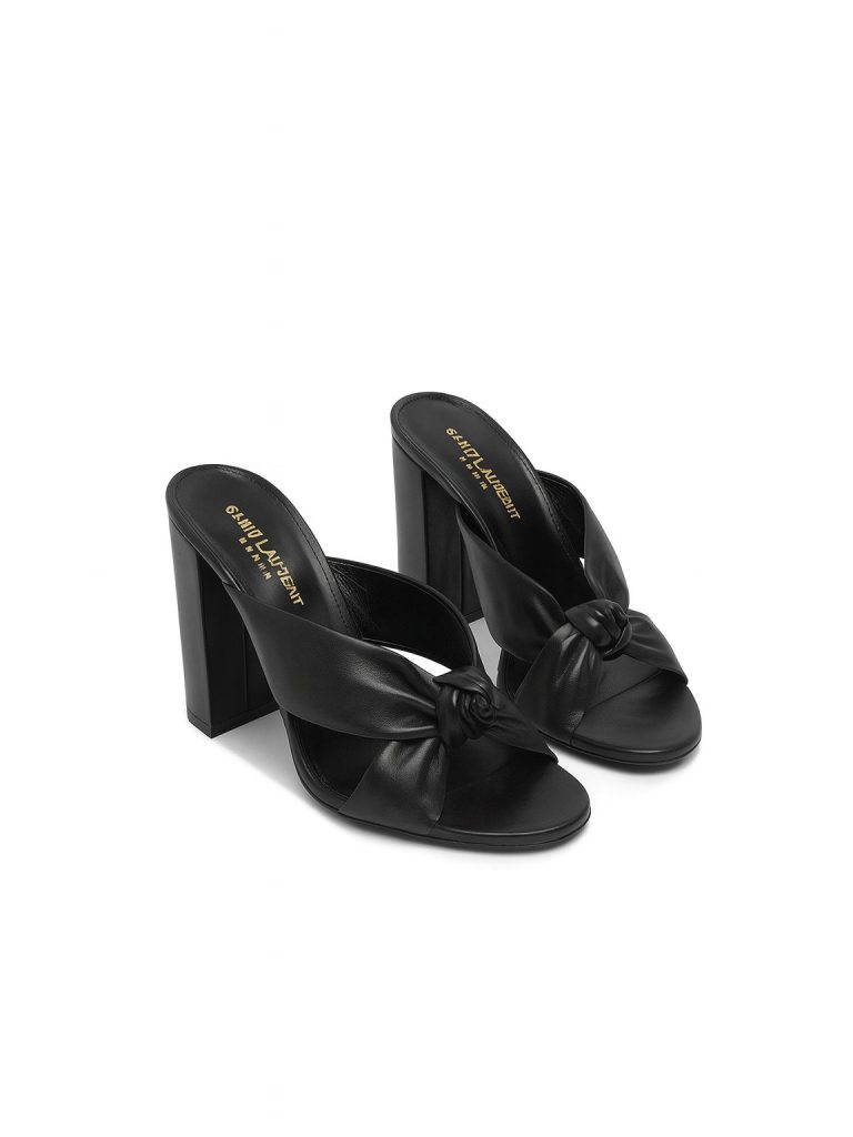 Saint Laurent — мюли черные 38.5
