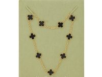 Van Cleef & Arpels — ожерелье желтое золото/оникс