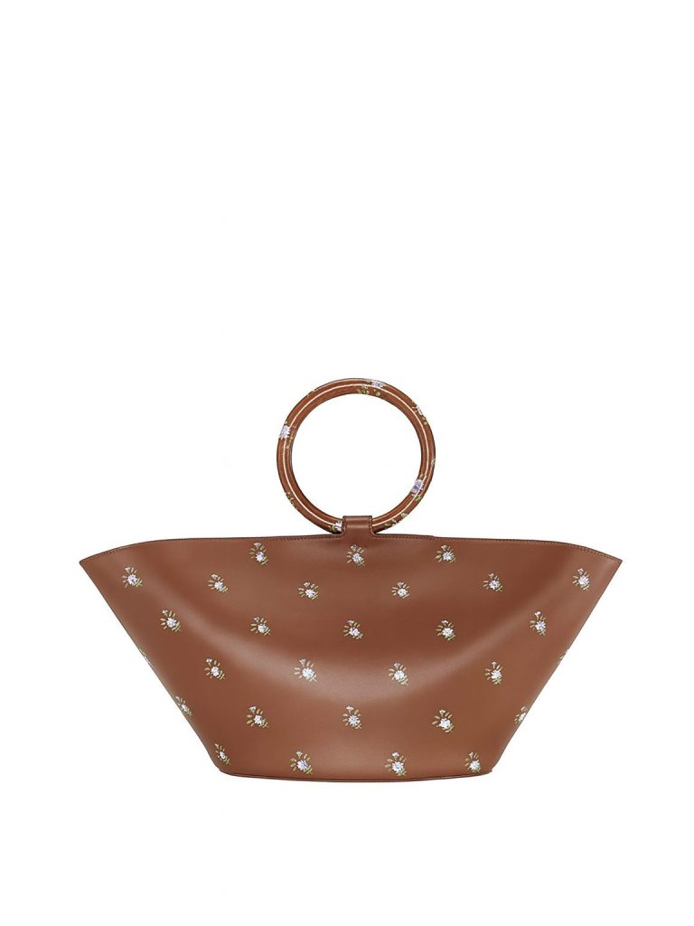 ROW — сумка Painted Flower Market Tote Bag коричневая