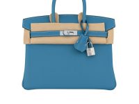Hermès — сумка B25 голубая