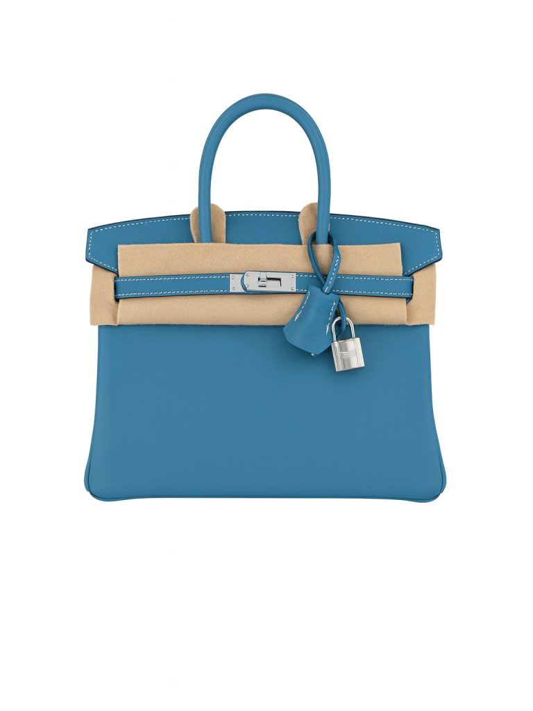 Hermès — сумка B25 голубая