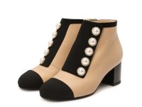Chanel — ботильоны бежевый и черные 38/38.5/39