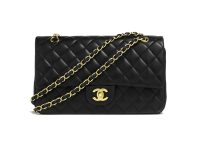 Chanel — сумка flap черная