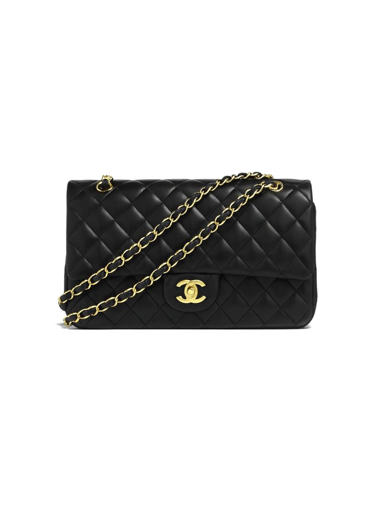 Chanel — сумка flap черная
