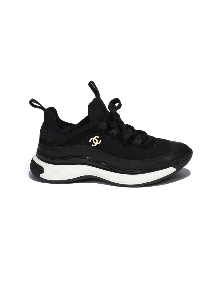 Chanel — кроссовки черные 39