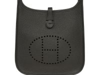 Hermès — сумка Evelyne 23 темно синяя на золоте
