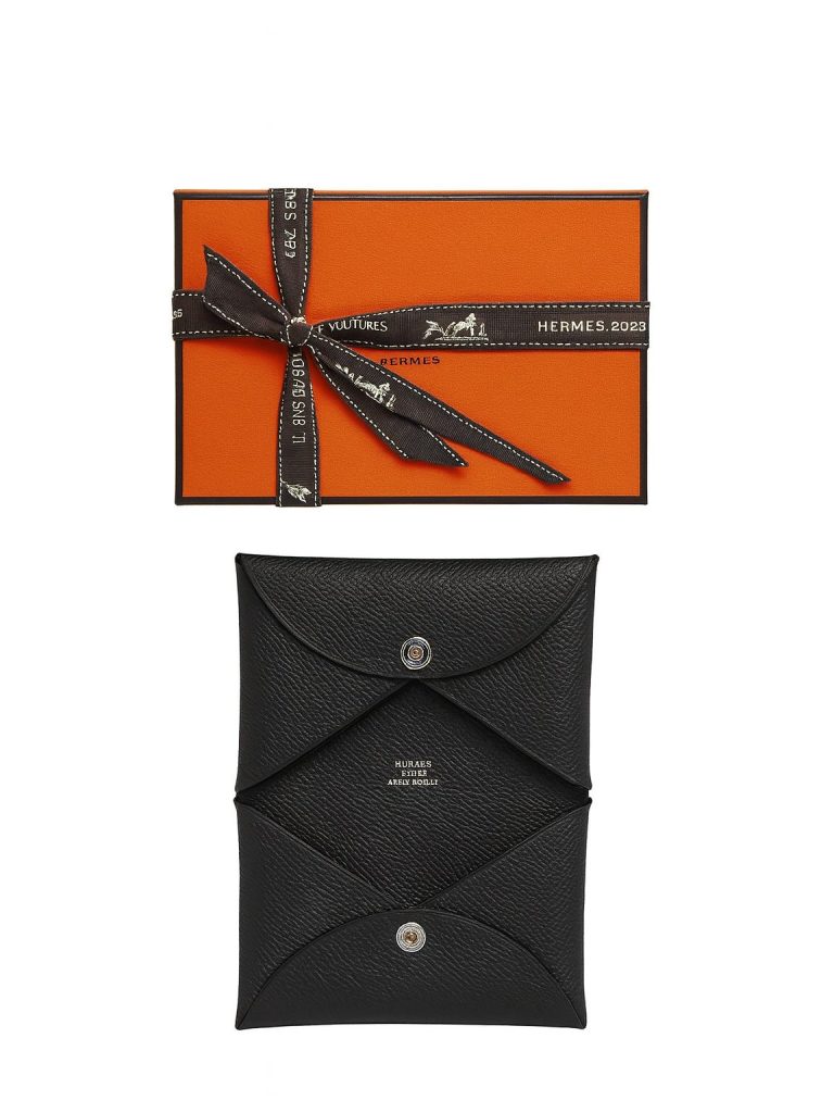 Hermès — картхолдер черный