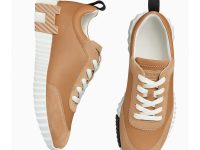 Hermès — кроссовки бежевые 40