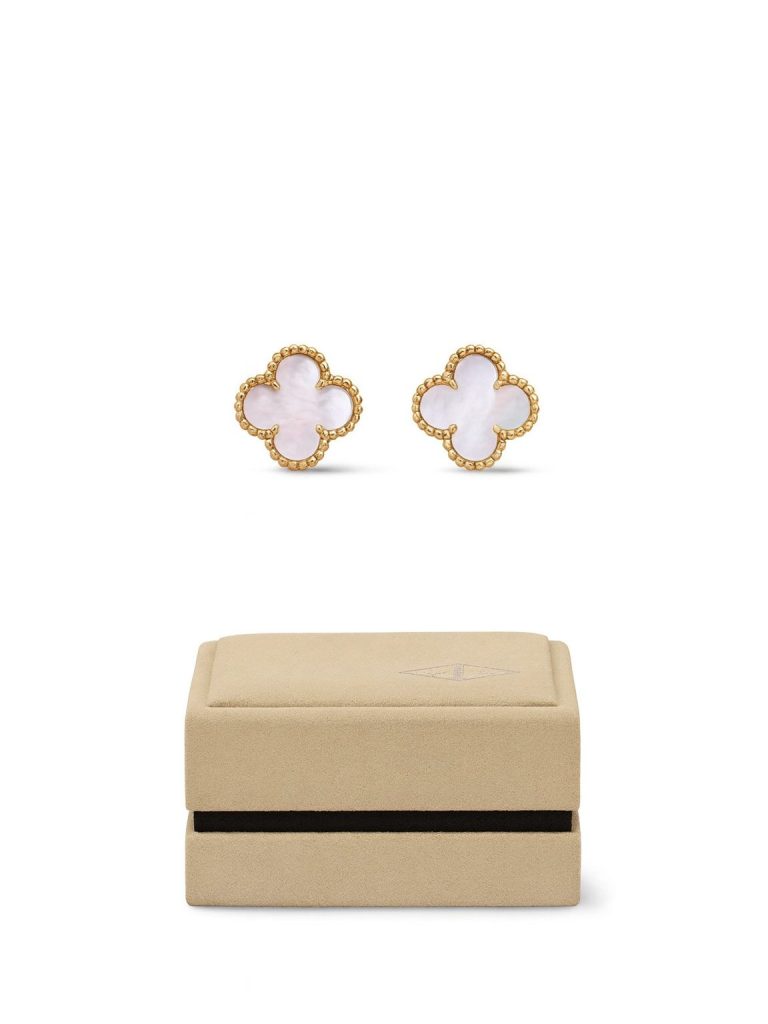 Van Cleef&Arpels — серьги Vintage Alhambra желтое золото