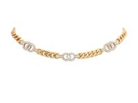 Chanel — чокер CC Chain золотой