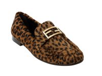 Fendi — лоферы леопард 38/38.5