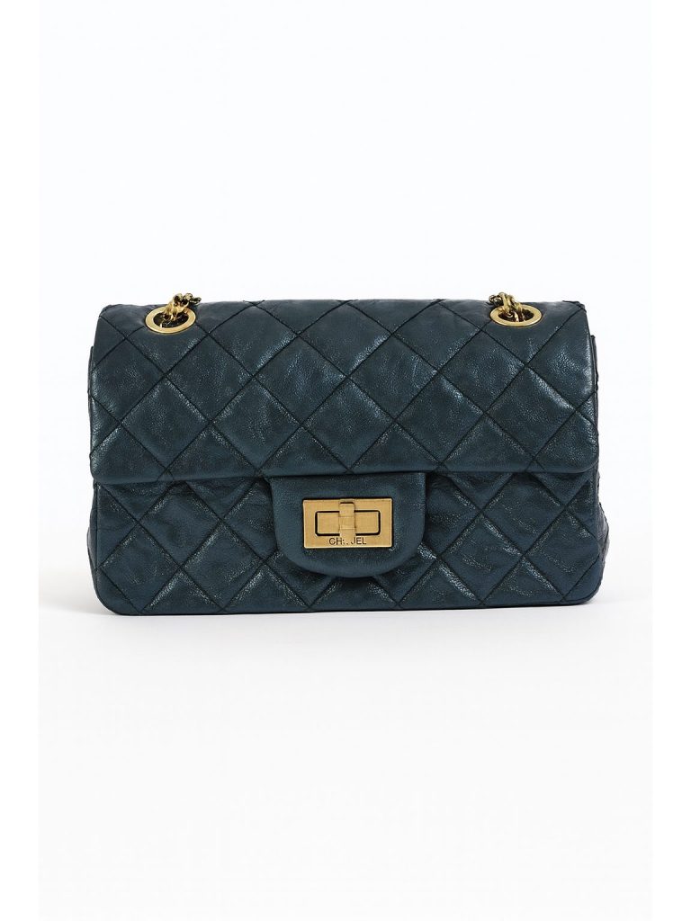 Chanel — сумка 2.55 Reissue Mini Flap темно-синяя