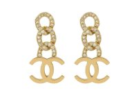 Chanel — серьги золотые