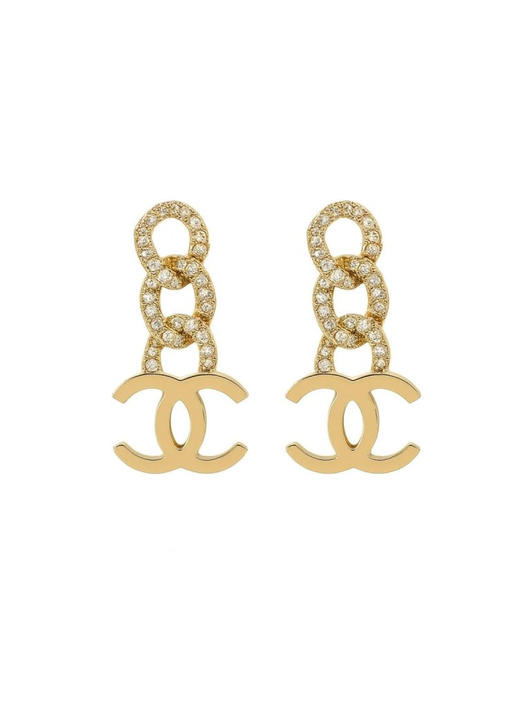 Chanel — серьги золотые
