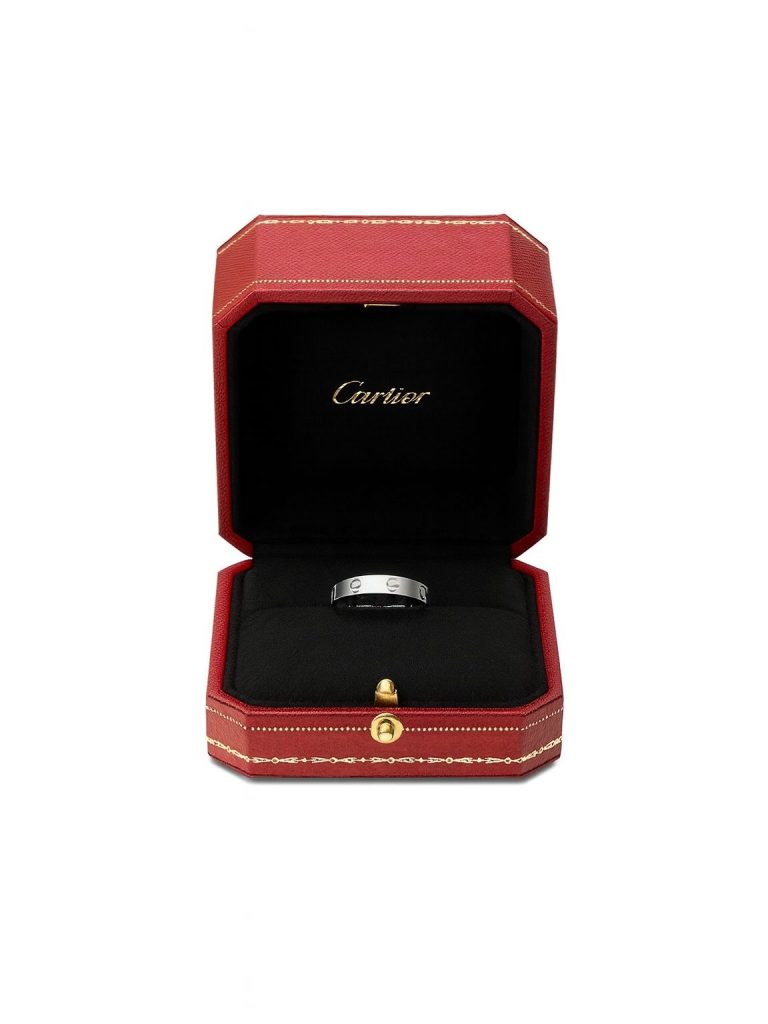Cartier — кольцо Love Small белое золото 64
