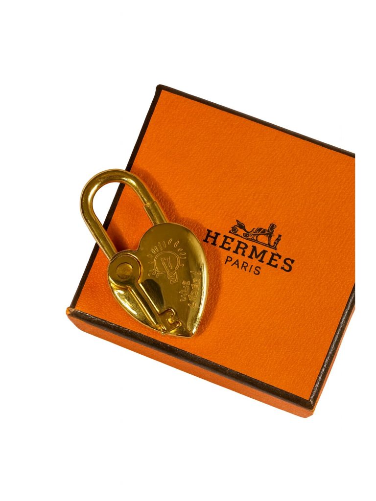 Hermès — замок Cadena золотой №864-1