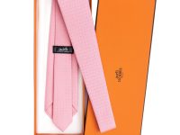 Hermès — галстук розовый