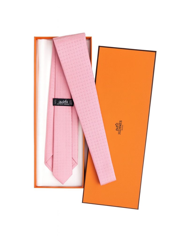 Hermès — галстук розовый
