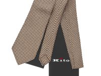 Kiton — галстук коричневый