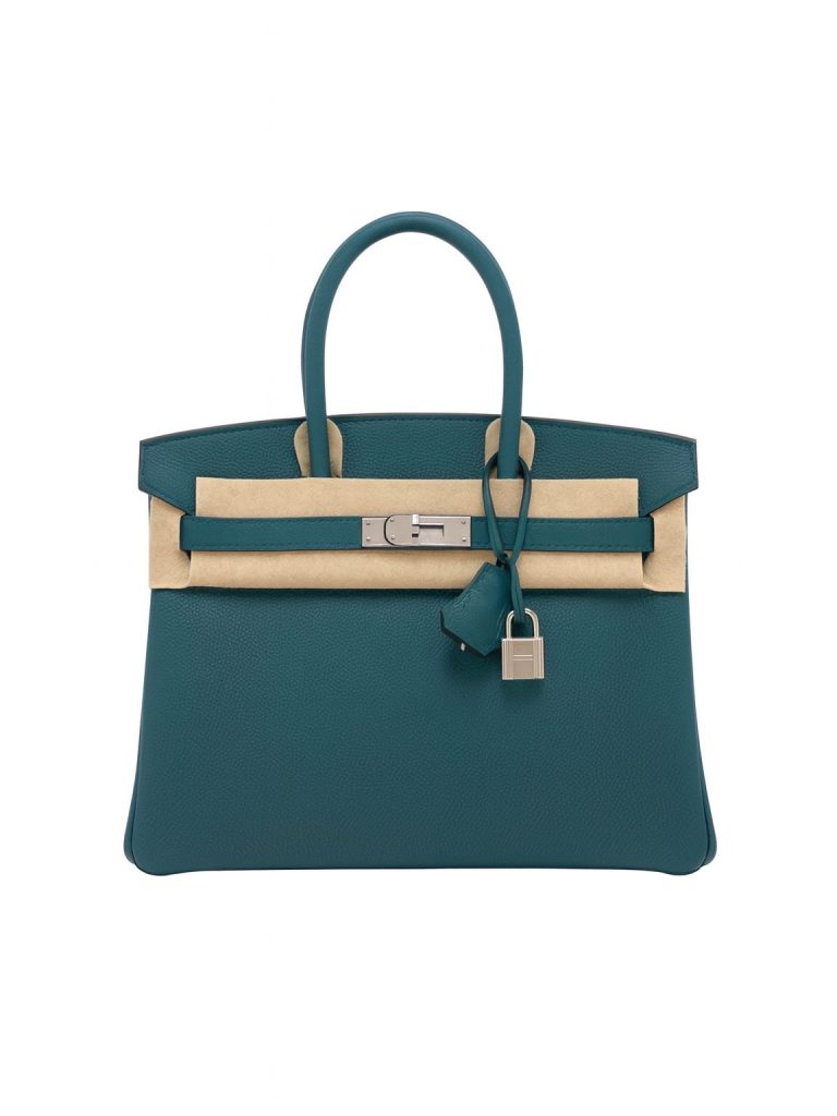 Hermès — сумка birkin 30 vert bosphore