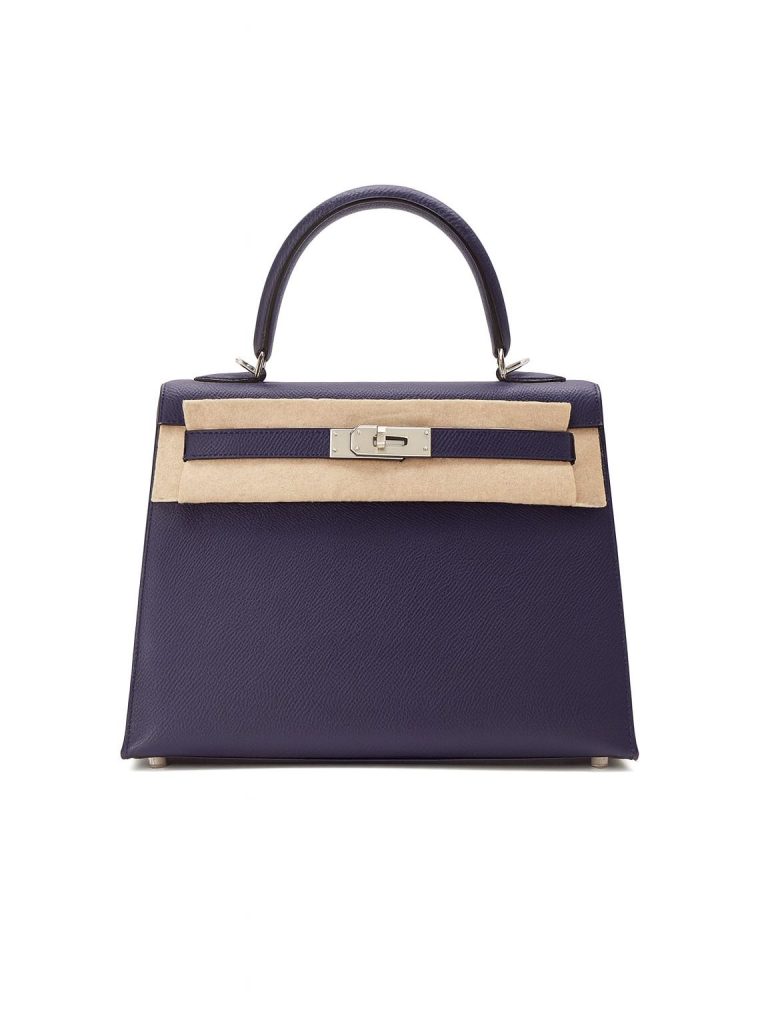 Hermès — сумка Kelly 25 purple