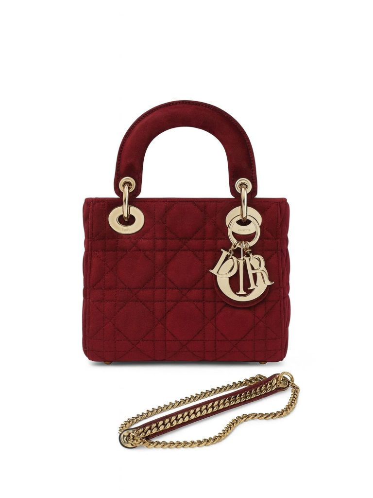 Dior — сумка Lady Dior Mini винная