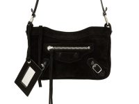 Balenciaga — сумка чёрная замша