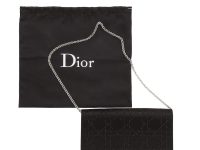 Christian Dior — клатч чёрный шёлк