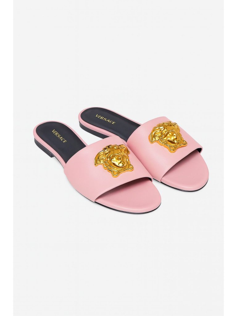 Versace — шлепки розовый 40