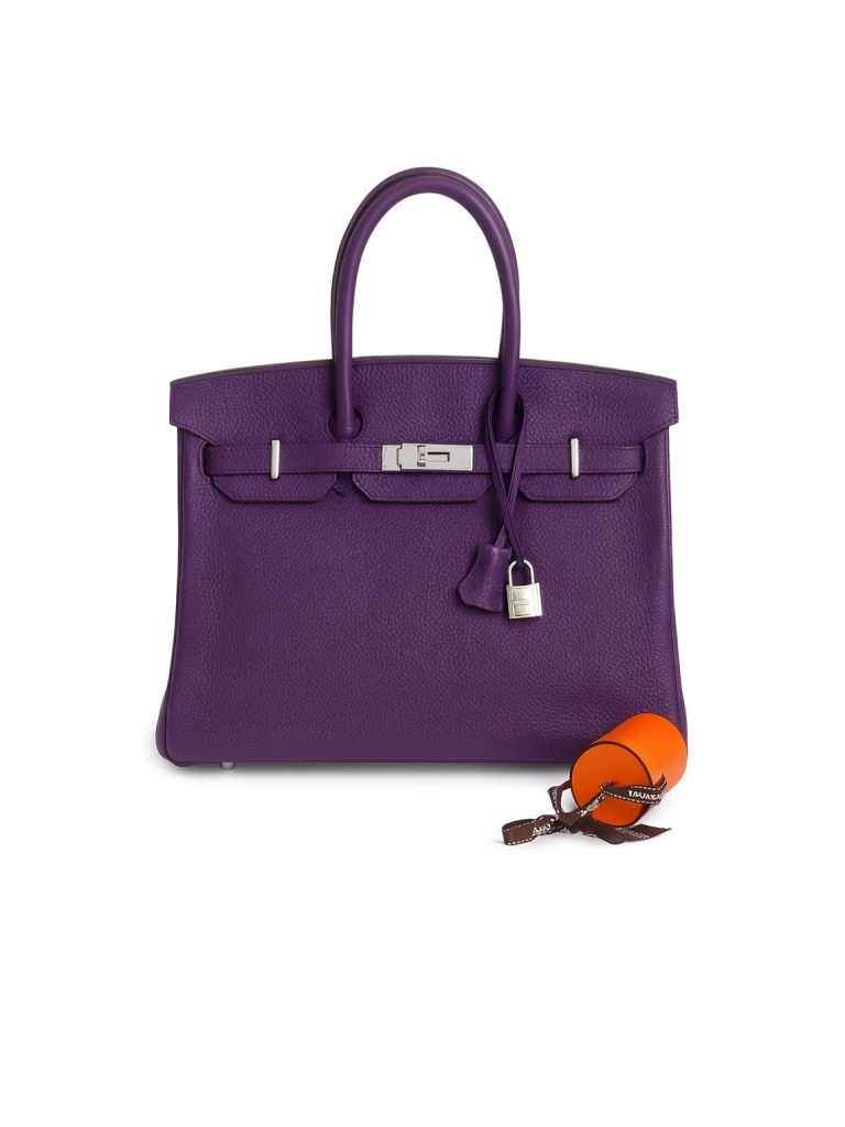 Hermès — сумка birkin 35 пурпурная