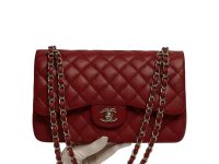 Chanel — сумка classic flap bag красная