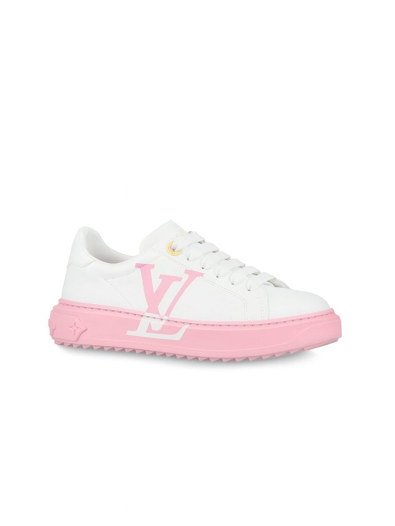 Louis Vuitton — кроссы белый/розовый 36