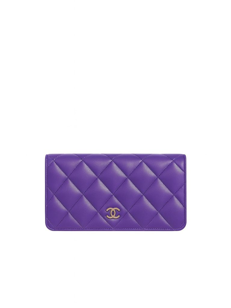 Chanel — кошелек фиолетовый