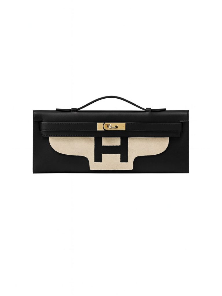 Hermès — клатч Kelly черный