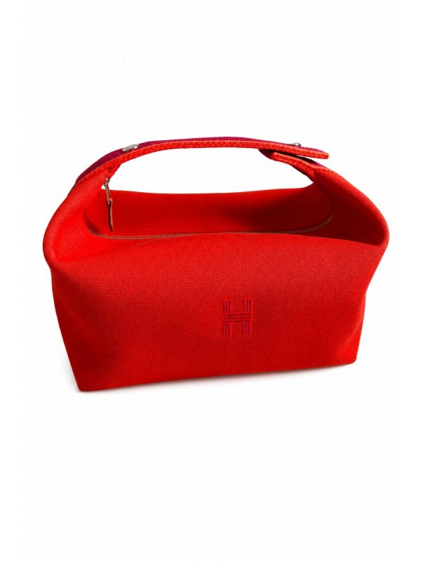 Hermès — косметичка красная — фото 1