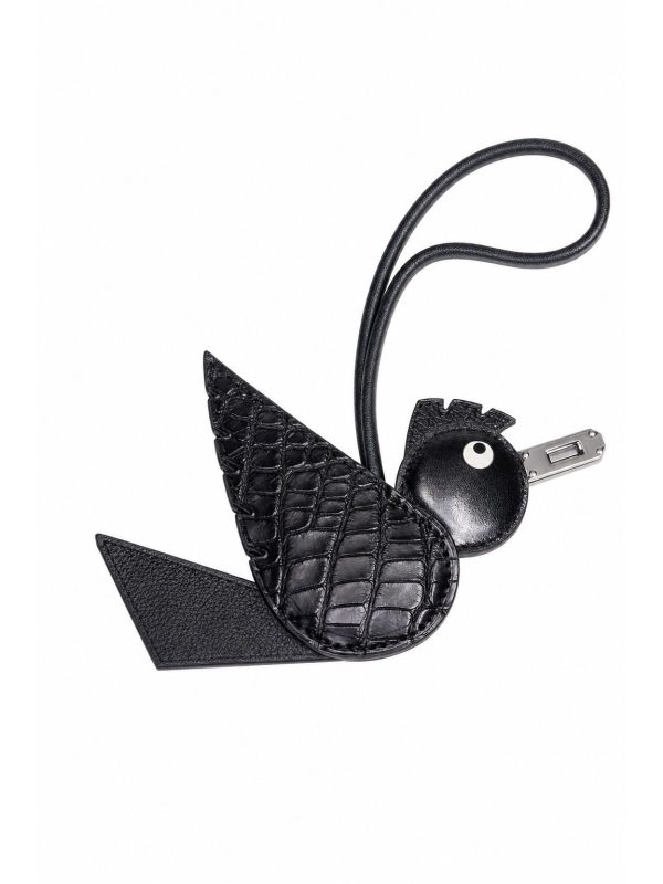 Hermès — ключница черная — фото 1