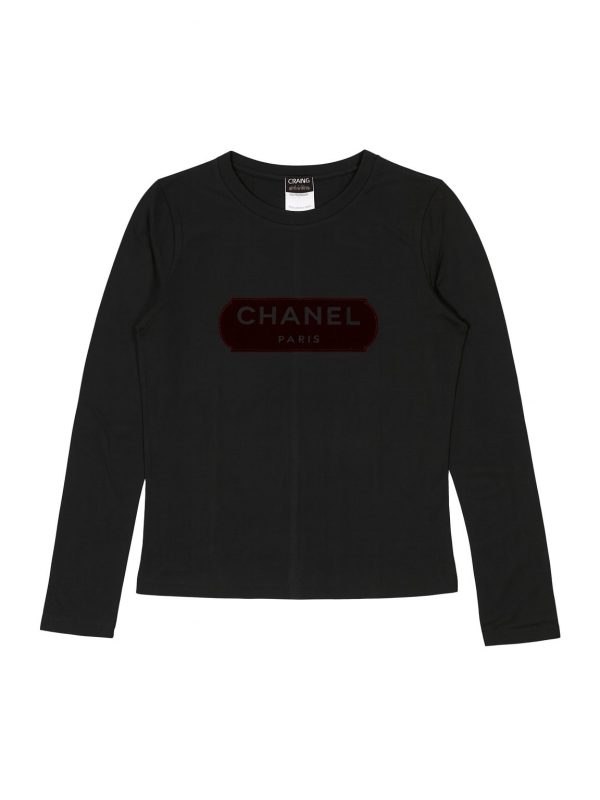 Chanel — лонгслив черный S — фото 1