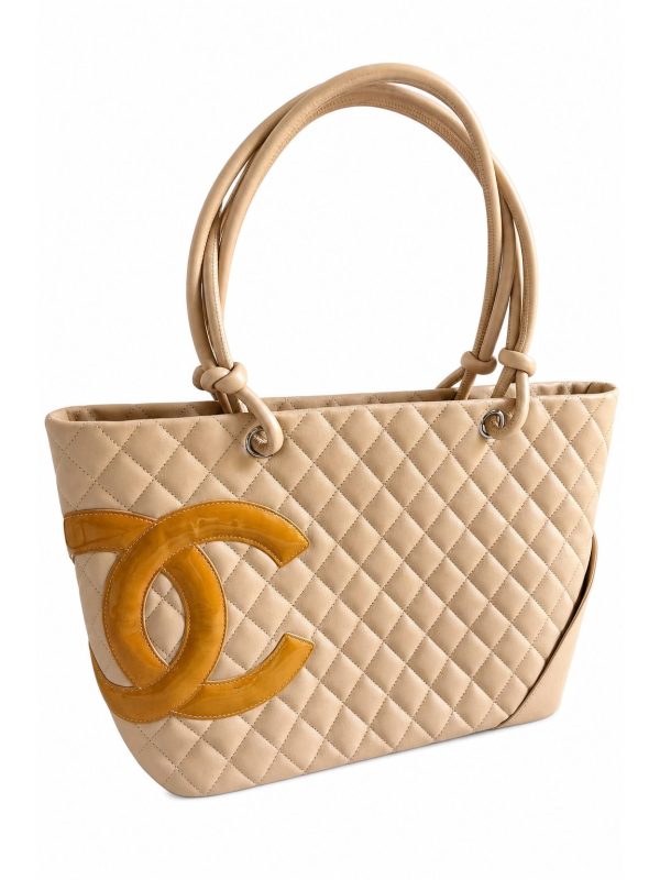 Chanel — сумка Cambon бежевая — фото 1