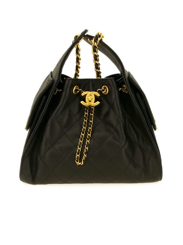 Chanel — сумка Hobo 25 small черная — фото 1