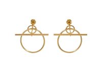 Hermès — серьги золото