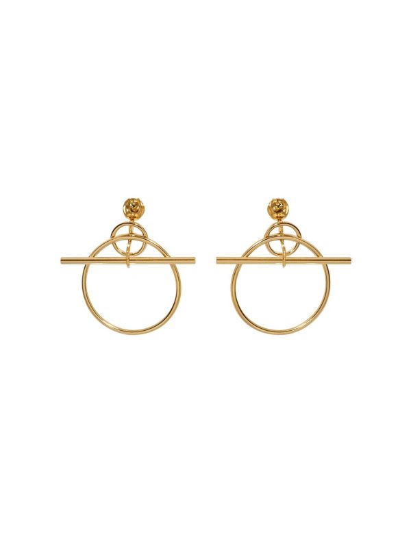 Hermès — серьги золото — фото 1