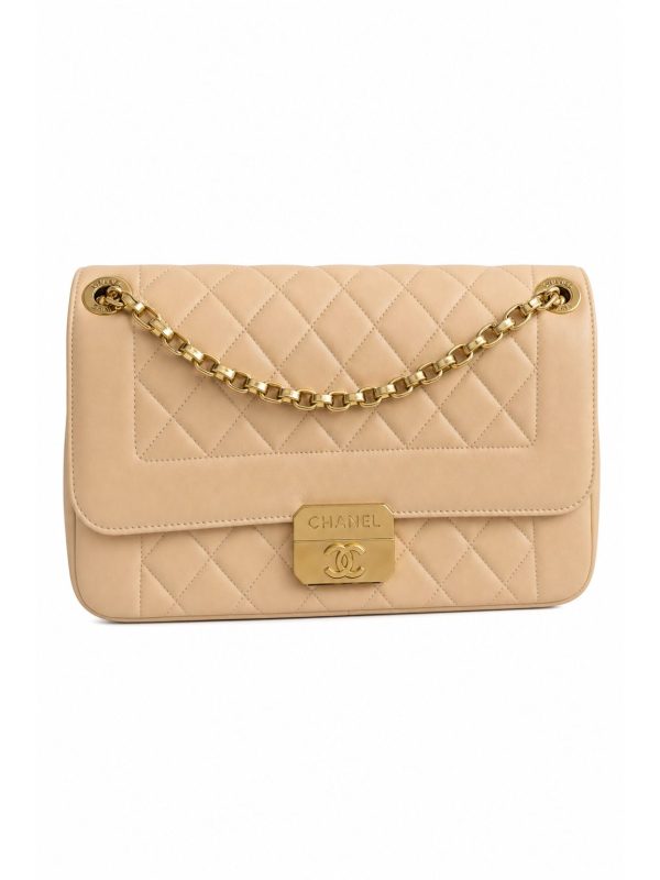 Chanel — сумка Diana бежевая 26х15х6 — фото 1
