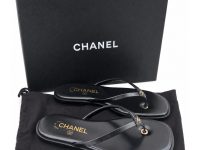 Chanel — вьетнамки черный 36